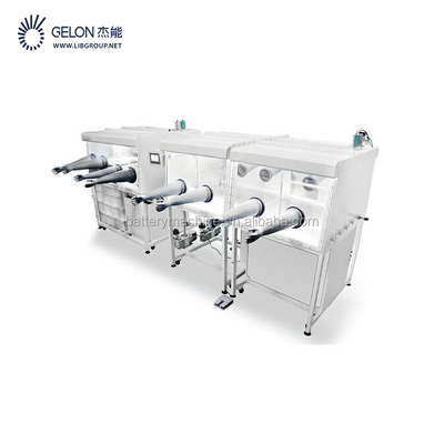 Yüksek kaliteli Tek Çalışma İstasyonlu Vakum Torpido gözü Pil Makinesi Gn-GB-1 Lityum Pil için Eldiven Kutusu
